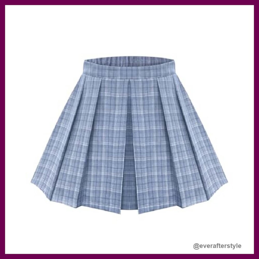 Stretchy Pleated Mini Skirt A-Line Swing Skater Versatile Chic Y2K - Picture 2 of 7